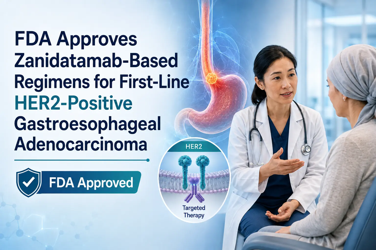 FDA-approved zanidatamab treatment for HER2-positive gastroesophageal adenocarcinoma and zanidatamab price in India